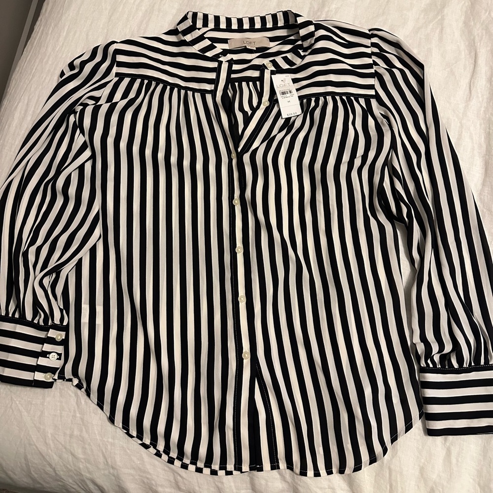 NWT Loft button up top size medium